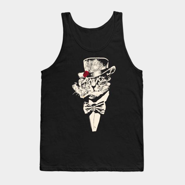 OG CAT - Mobster Cat Tank Top by OG Ballers